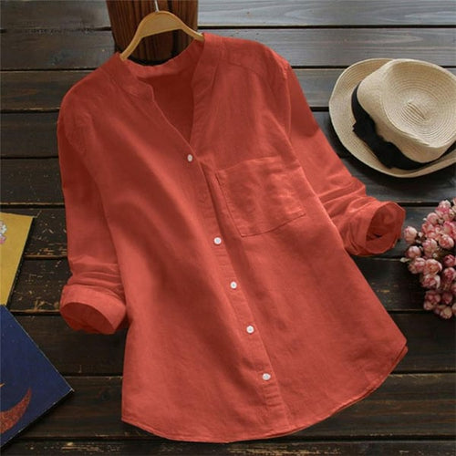 Aloyse Chemise en Lin et Coton pour Femme – Blouse Oversize Élégante Été