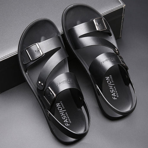 Antonio Men's Leather Sandals – Elegant Adjustable Summer Sandals