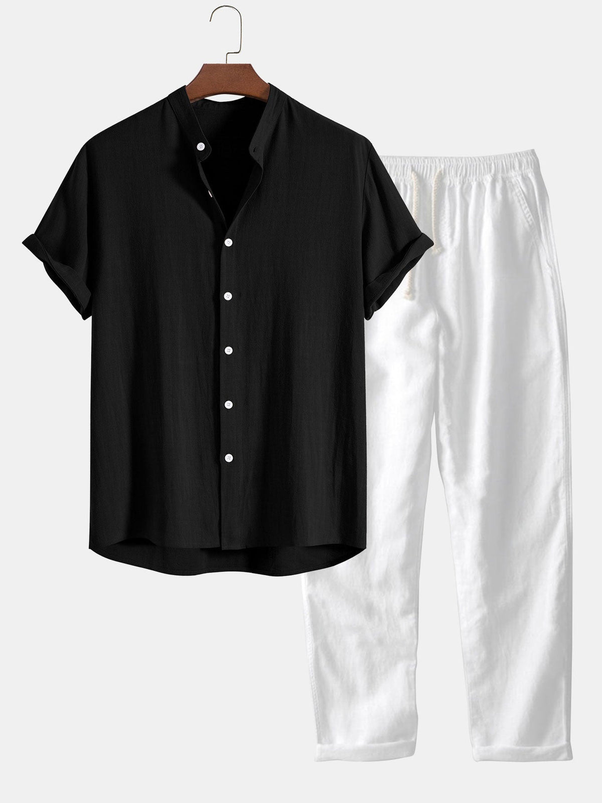 Conjunto de dos piezas Fernando para Hombre – Manga corta, Cálido y Cómodo