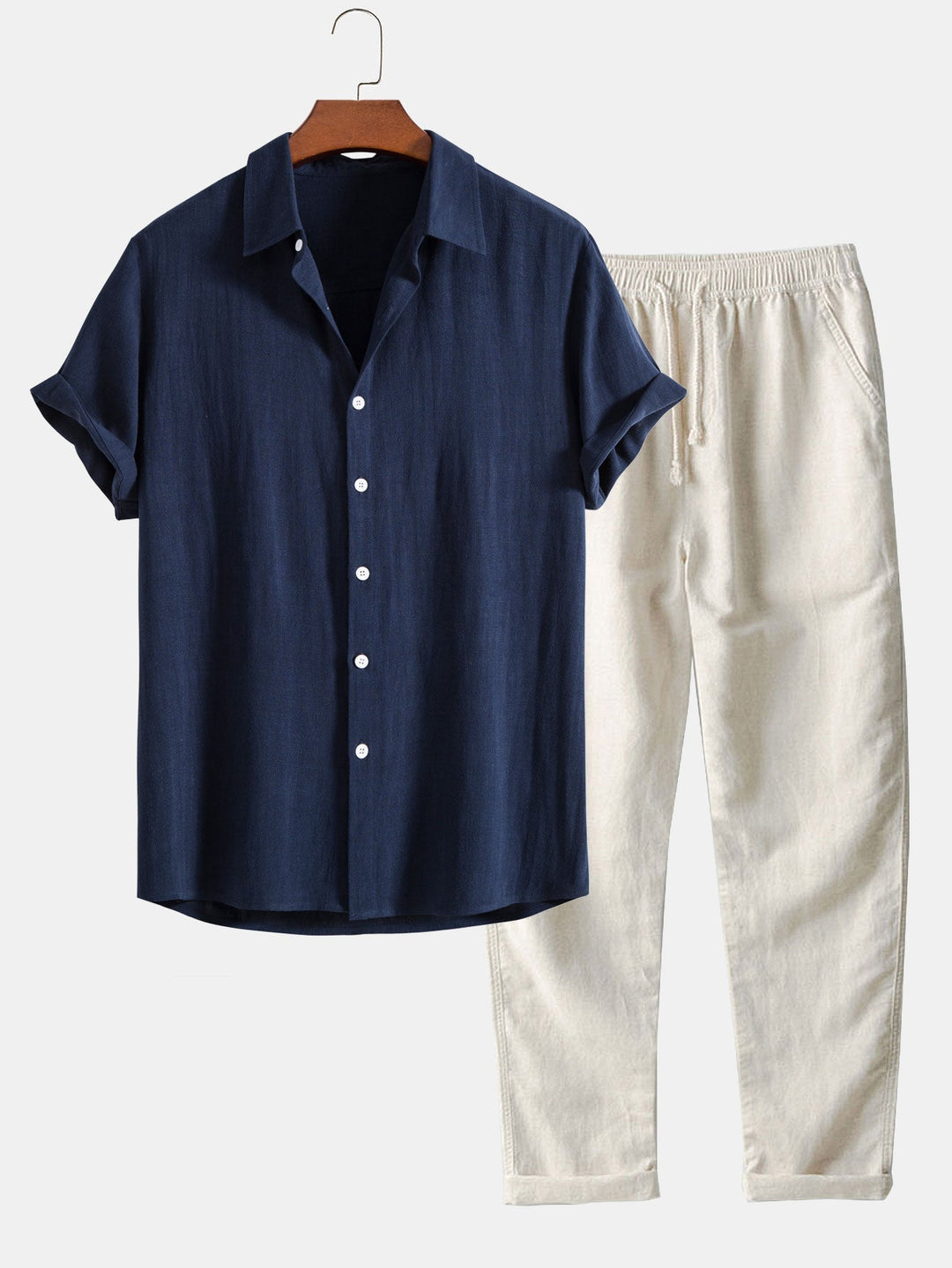 Conjunto de dos piezas Fernando para Hombre – Manga corta, Cálido y Cómodo