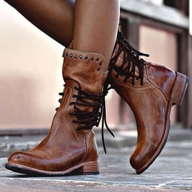 Daphné Bottes en Cuir pour Femme – Bottes Élégantes Chic Confort Premium