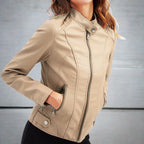 Chaqueta de piel Ofelia para Mujer – Sofisticado, Corte regular y Bolsillos prácticos
