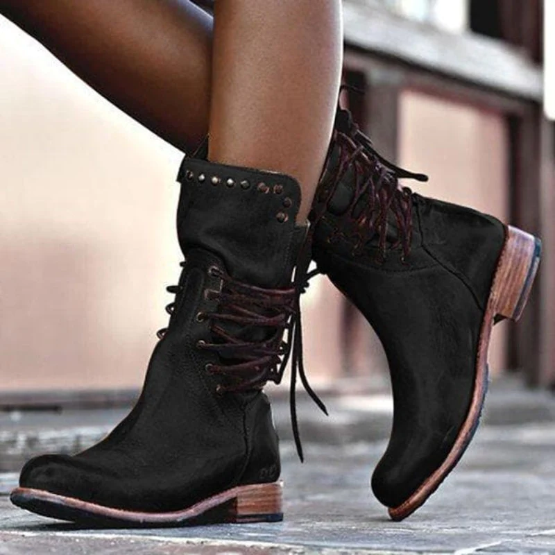 Daphné Bottes en Cuir pour Femme – Bottes Élégantes Chic Confort Premium