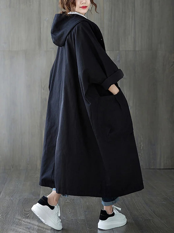 Gabardina Ofelia para Mujer – Con capucha, Corte elegante y Cómodo