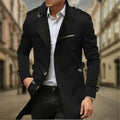 Rey Trench Coat para Hombre – Gabardina Impermeable Elegante Doble Botón