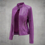 Chaqueta de piel Ofelia para Mujer – Sofisticado, Corte regular y Bolsillos prácticos
