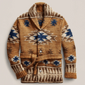 Arman cardigan jacquard da uomo – giacca in maglia western elegante