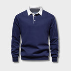 Suéter Daniel para Hombre – Estilo atemporal, Cuello polo y Mangas largas