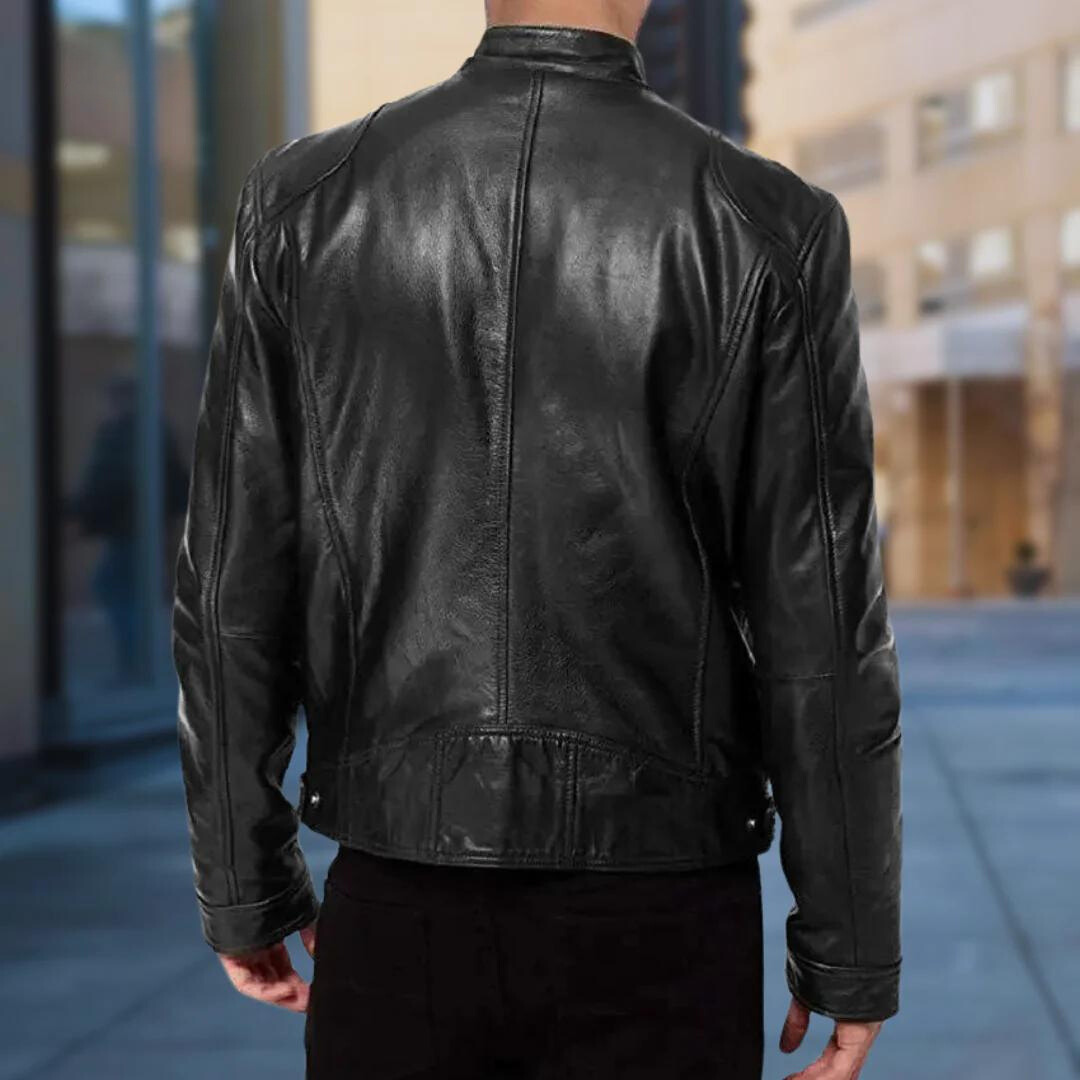 Chaqueta de piel Néstor para Hombre – Cómodo, Diseño atemporal y Estilo elegante