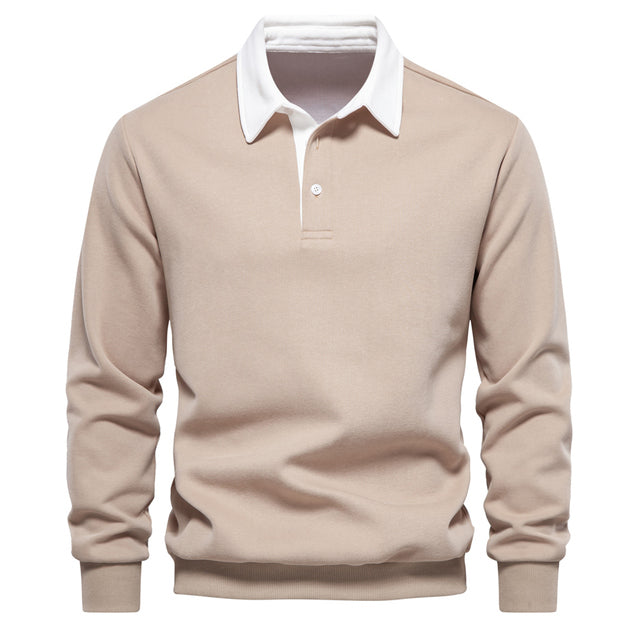 Suéter Daniel para Hombre – Estilo atemporal, Cuello polo y Mangas largas