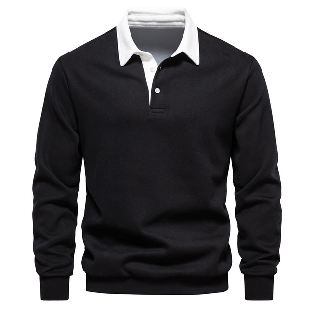 Suéter Daniel para Hombre – Estilo atemporal, Cuello polo y Mangas largas