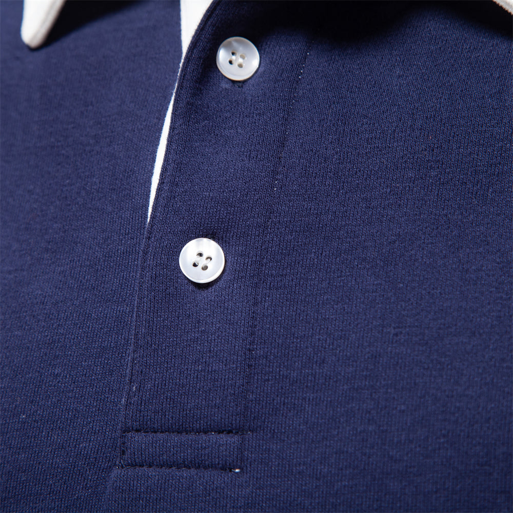 Suéter Daniel para Hombre – Estilo atemporal, Cuello polo y Mangas largas
