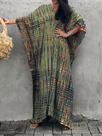 Janne Vestito Caftano Maxi da Donna – Vestito Boho Elegante per Spiaggia Estate