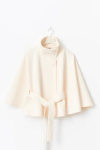 Abrigo de lana Daniela para Mujer – Cuello mao, Cálido y Cuello alto