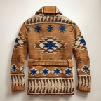 Arman cardigan jacquard da uomo – giacca in maglia western elegante