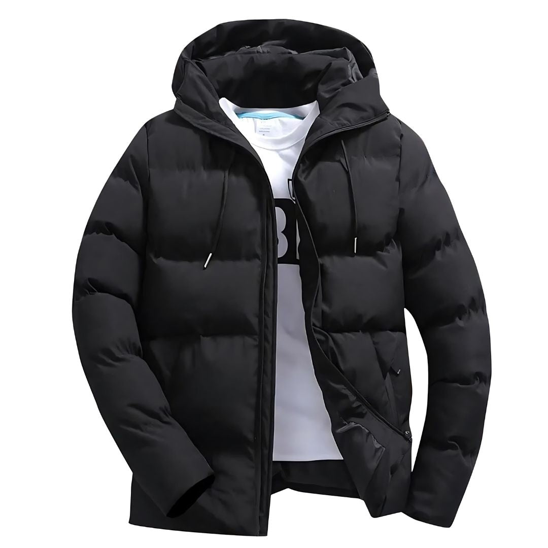 Abrigo de invierno Mateo para Hombre – Capucha, Cómodo y Cálido