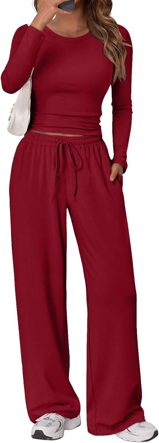 Conjunto de estar Julia para Mujer – Pierna ancha, Silueta entallada y Cintura con cordón