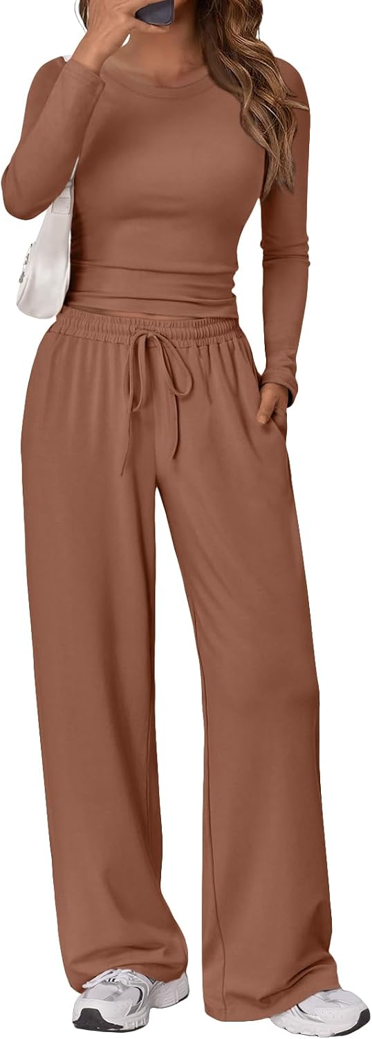 Conjunto de estar Julia para Mujer – Pierna ancha, Silueta entallada y Cintura con cordón