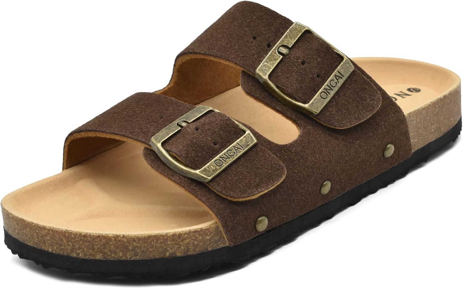 Willow Mules Corcho Mujer – Ante Suave, Hebilla Ajustable y Punta Abierta