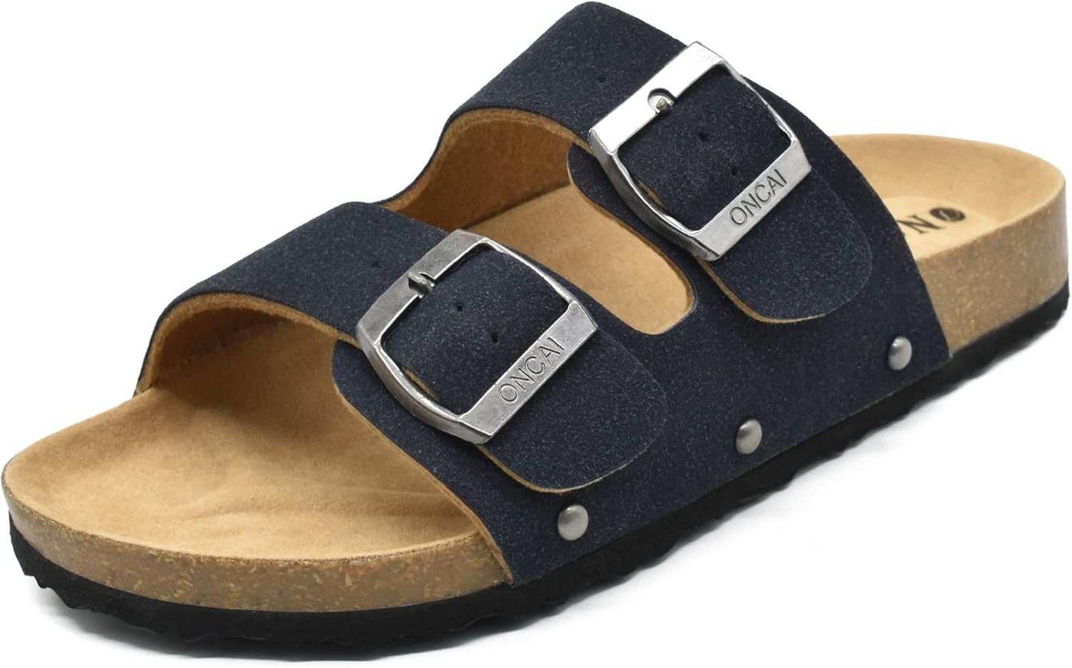 Willow Mules Corcho Mujer – Ante Suave, Hebilla Ajustable y Punta Abierta