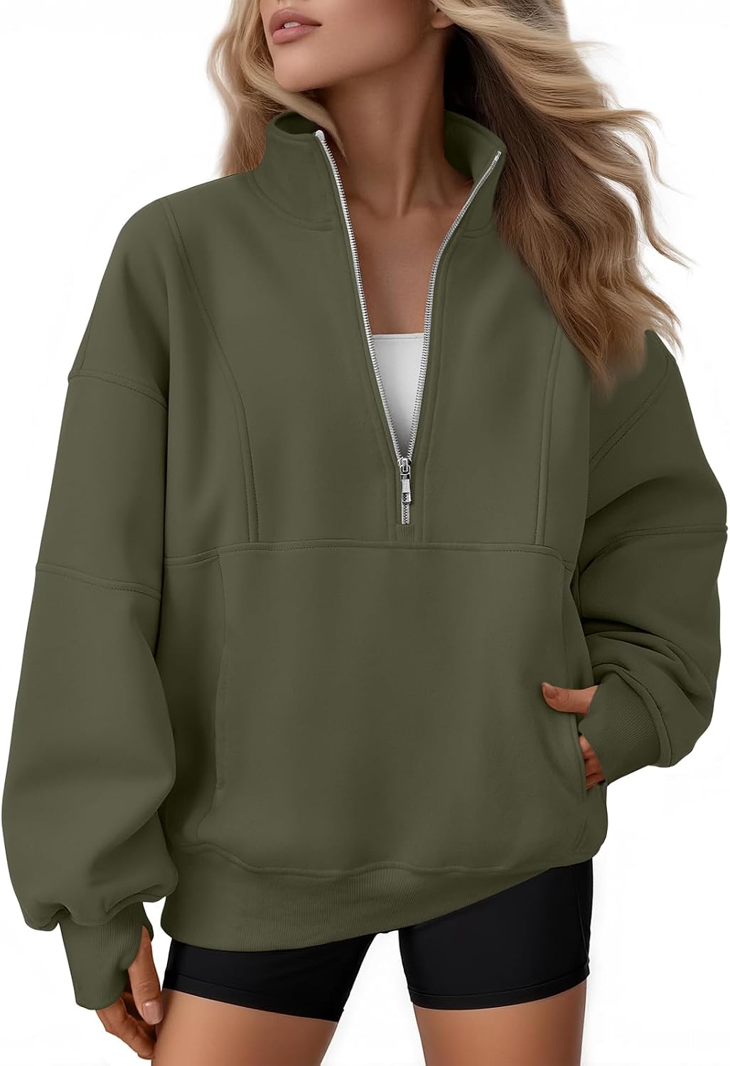 Sudadera Noa para Mujer – Forro polar interior, Bolsillos prácticos y Silueta relajada