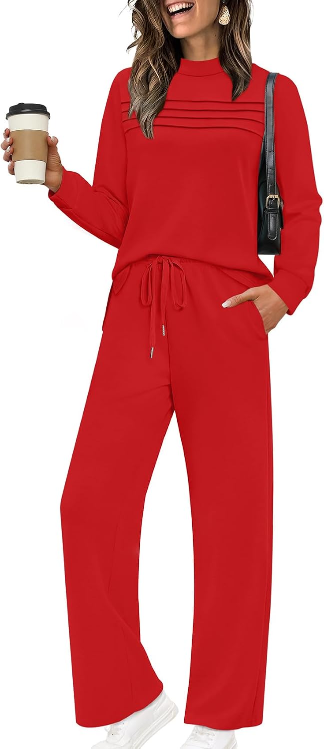 Conjunto de estar Irene para Mujer – Aberturas laterales, Silueta holgada y Pierna ancha