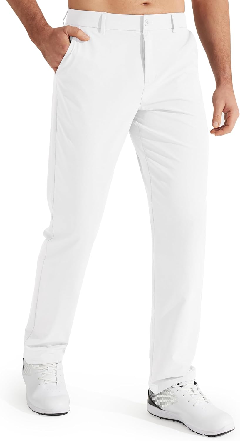 Pantalón de pierna recta Máximo para Hombre – Tejido flexible, Bolsillos prácticos y Tejido elástico