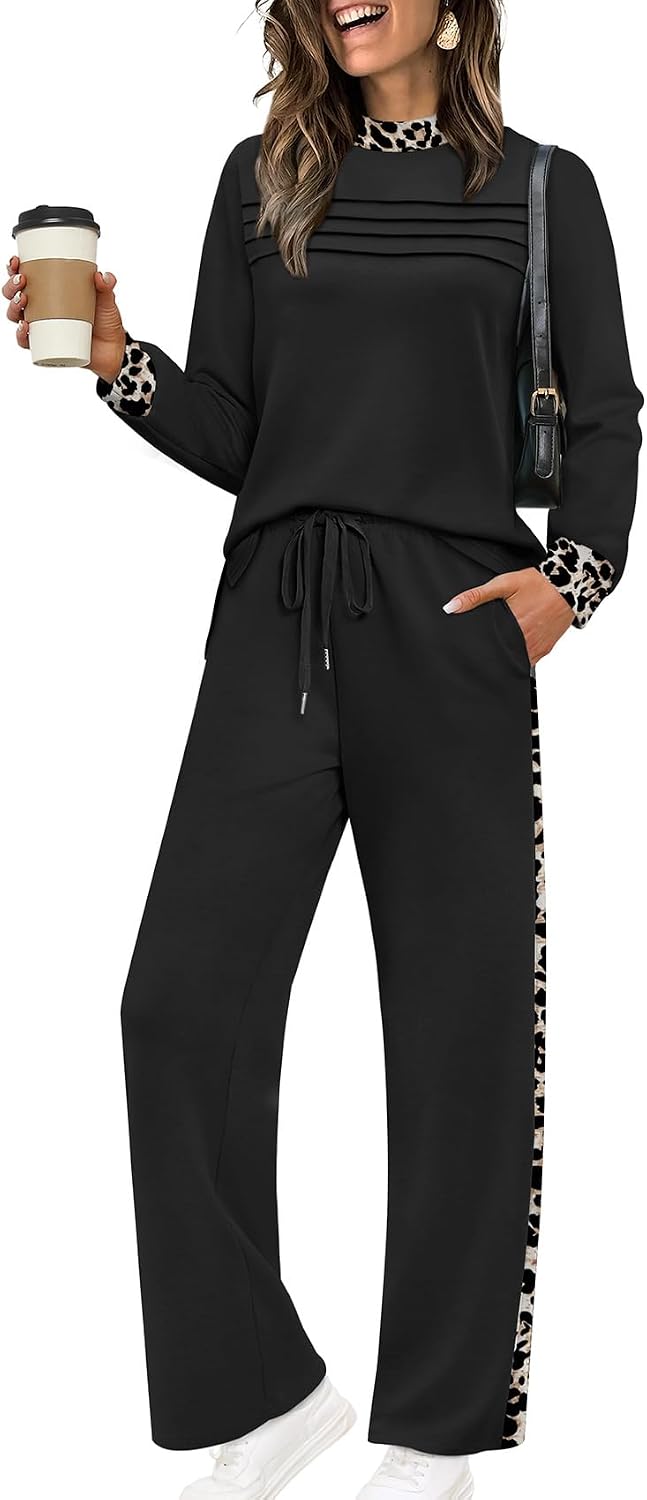 Conjunto de estar Irene para Mujer – Aberturas laterales, Silueta holgada y Pierna ancha