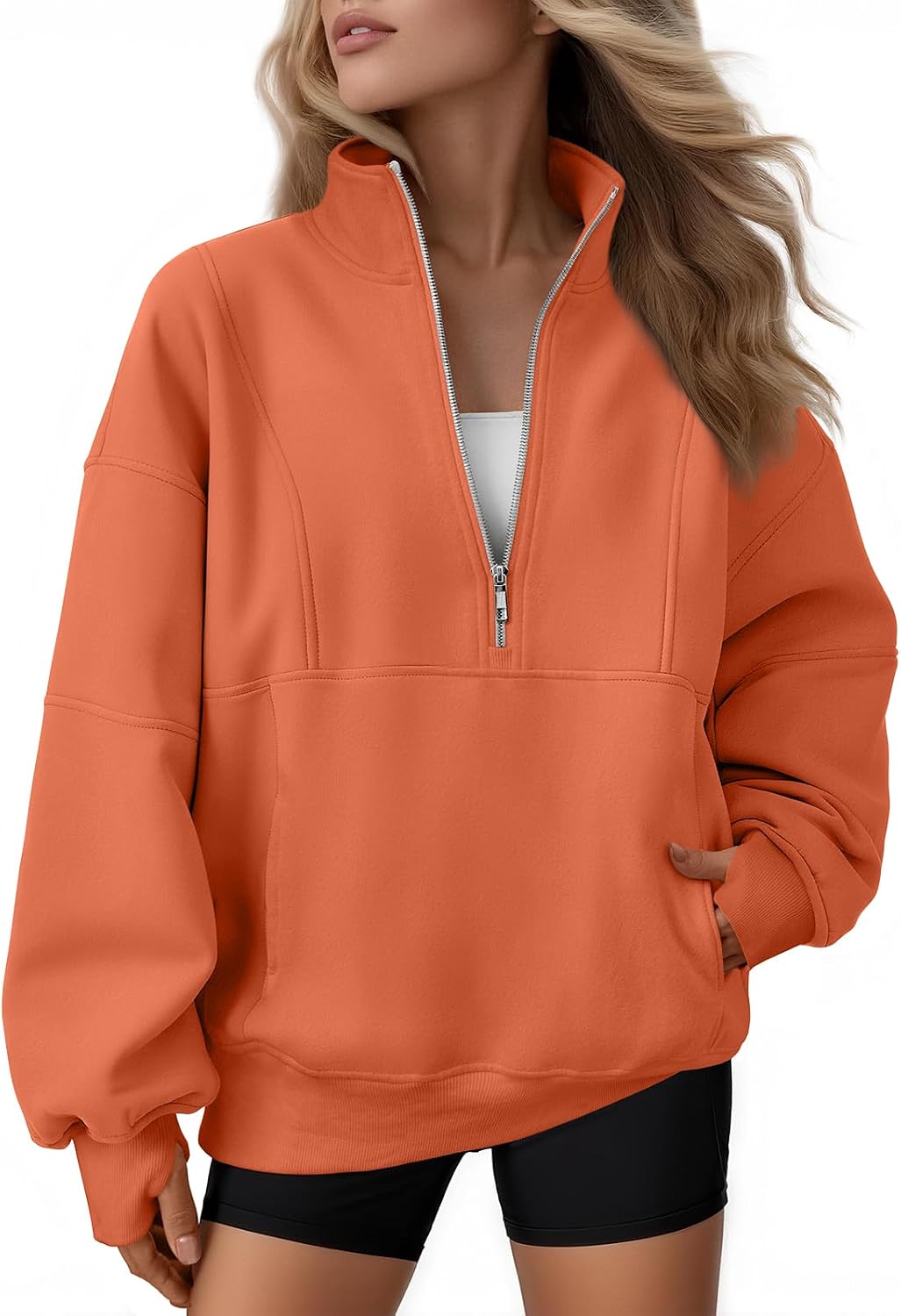 Sudadera Noa para Mujer – Forro polar interior, Bolsillos prácticos y Silueta relajada