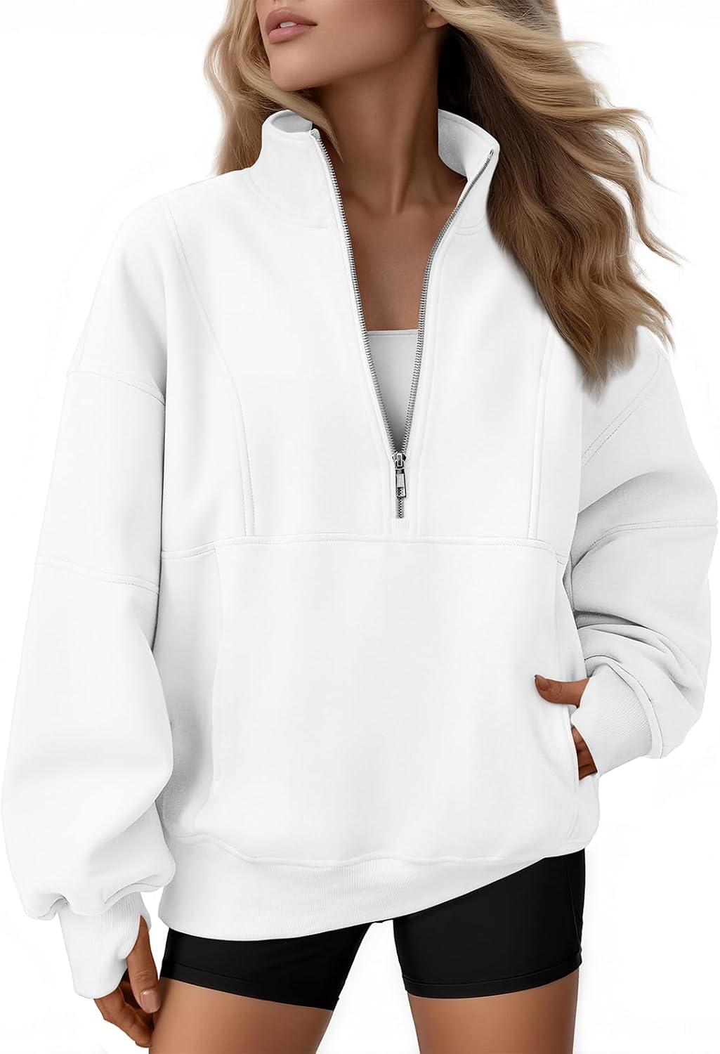 Sudadera Noa para Mujer – Forro polar interior, Bolsillos prácticos y Silueta relajada