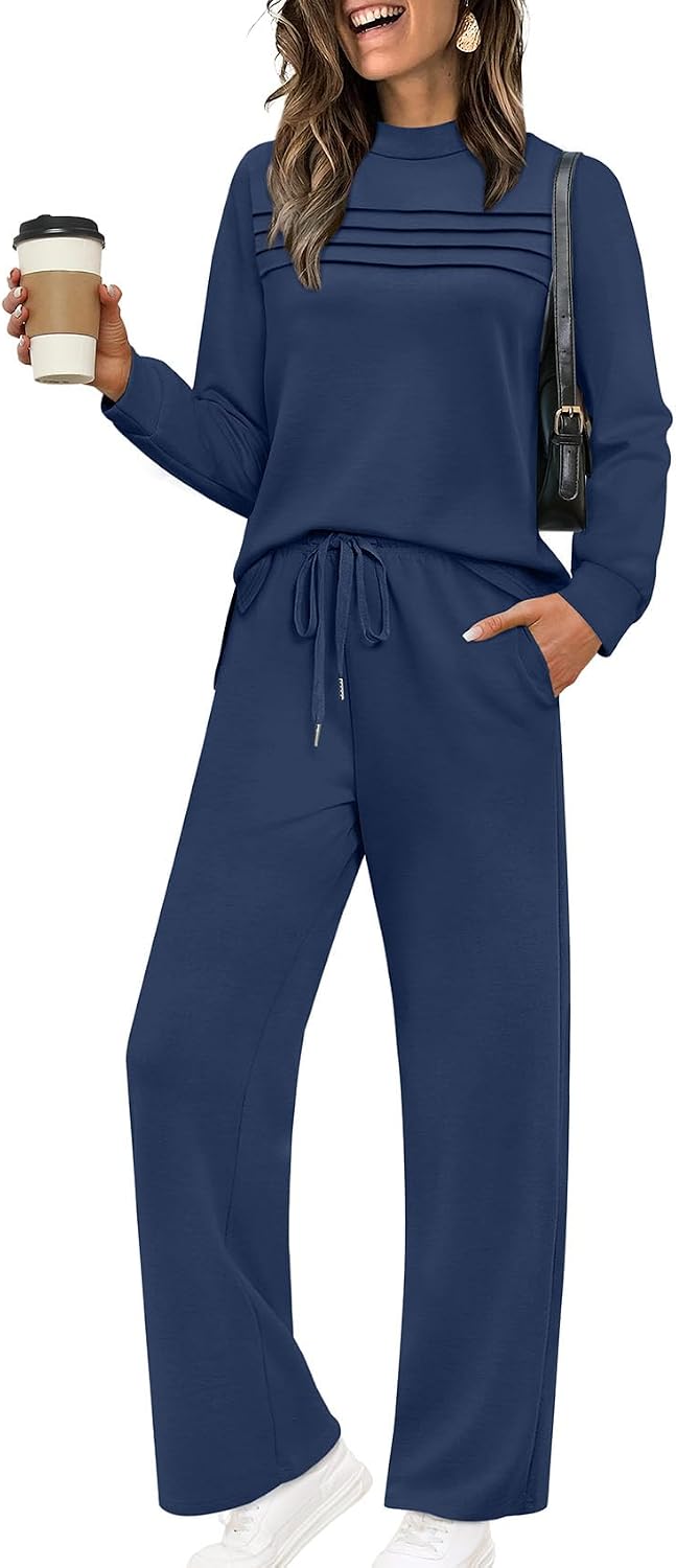 Conjunto de estar Irene para Mujer – Aberturas laterales, Silueta holgada y Pierna ancha