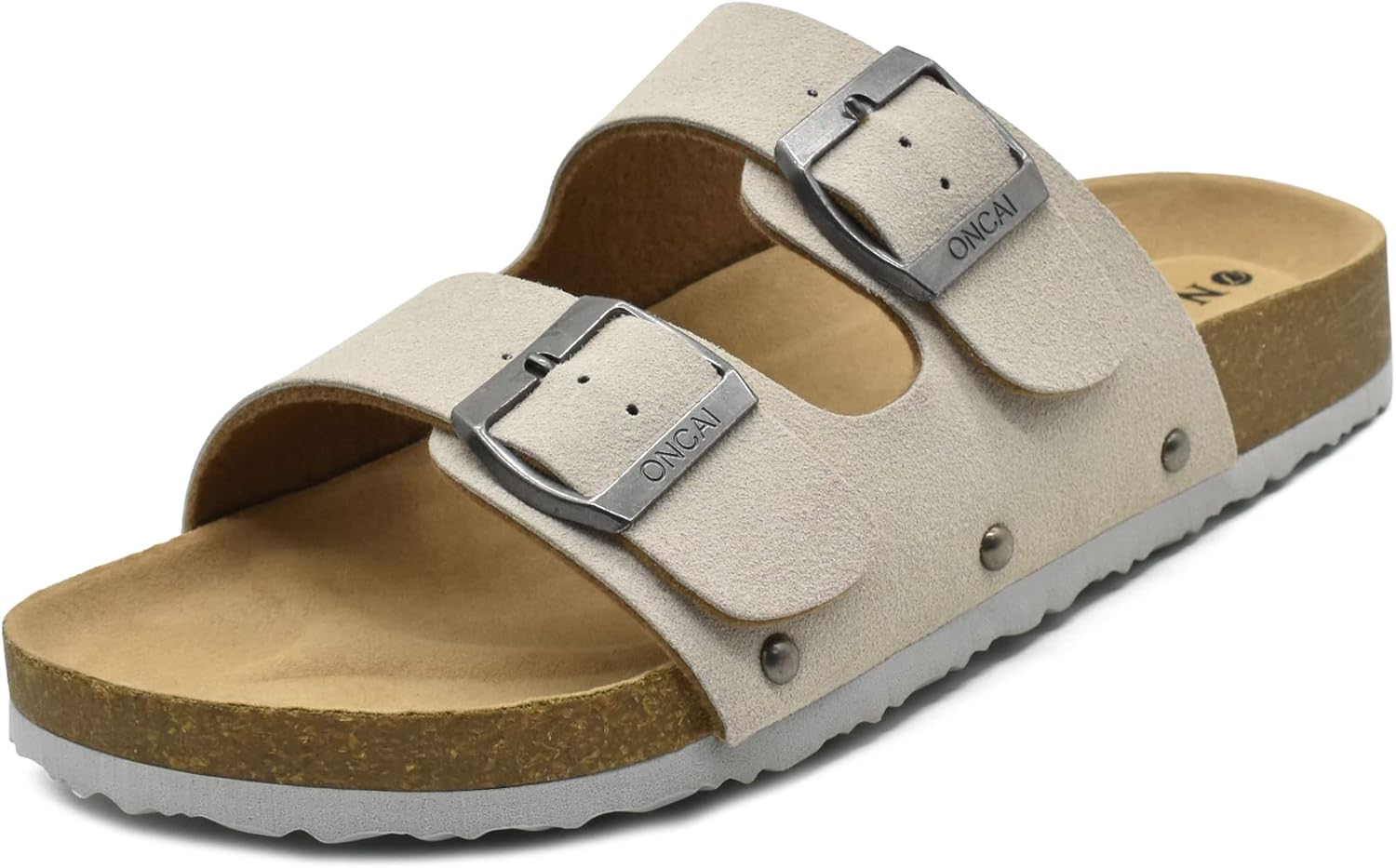 Willow Mules Corcho Mujer – Ante Suave, Hebilla Ajustable y Punta Abierta