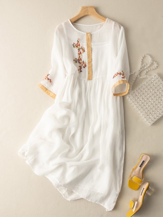 Vestido Olivia para Mujer – Corte cómodo, Cálido y Cuello redondo
