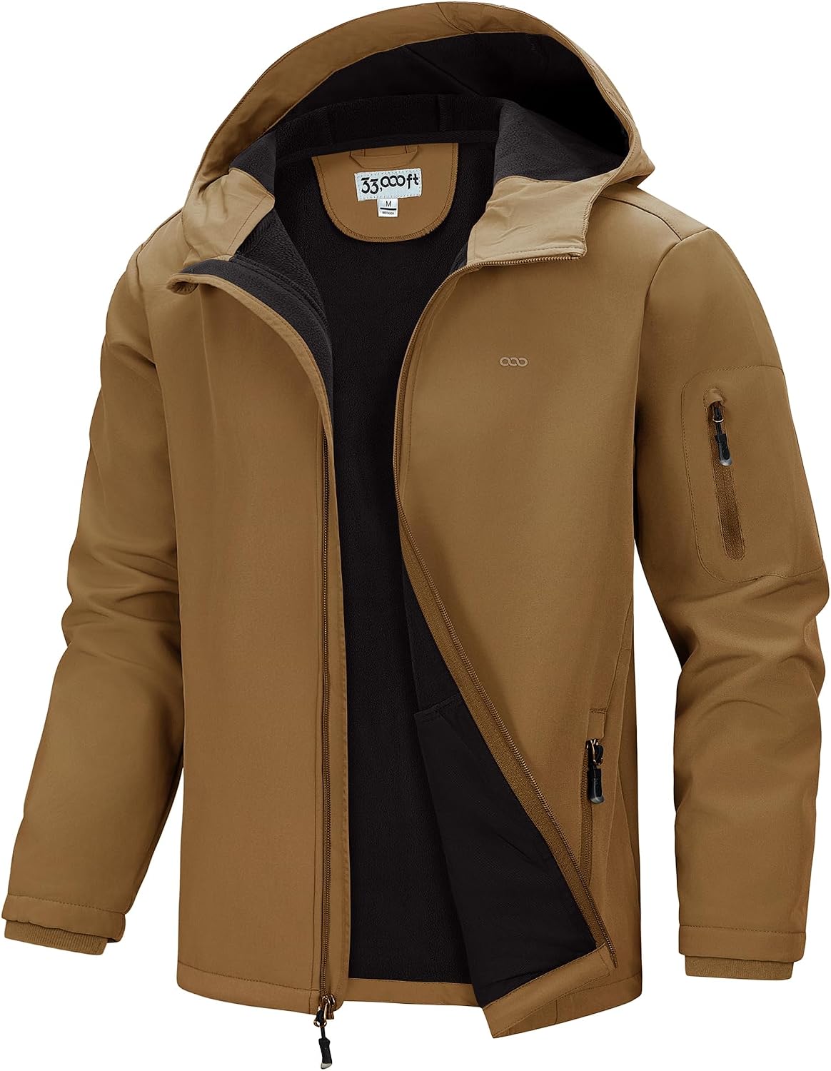 Chaqueta técnica Rafael para Hombre – Suave, Con capucha y Forro polar interior