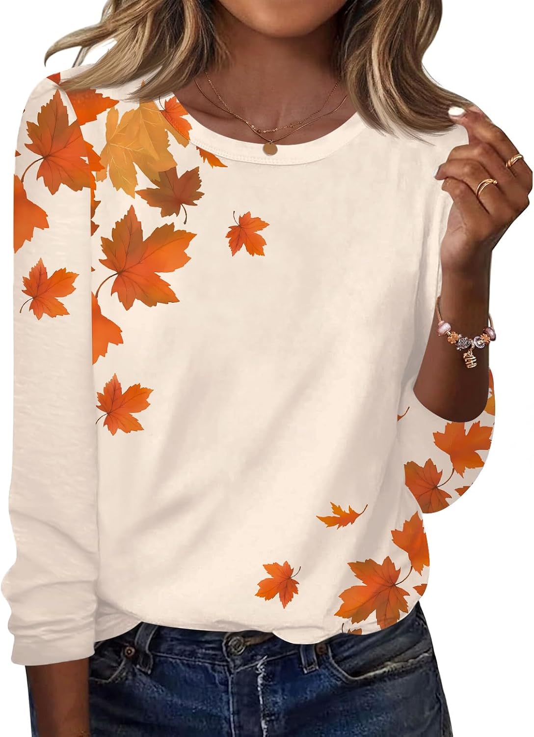 Blusa Sara para Mujer – Cuello redondo, Bajo curvado y Corte cómodo