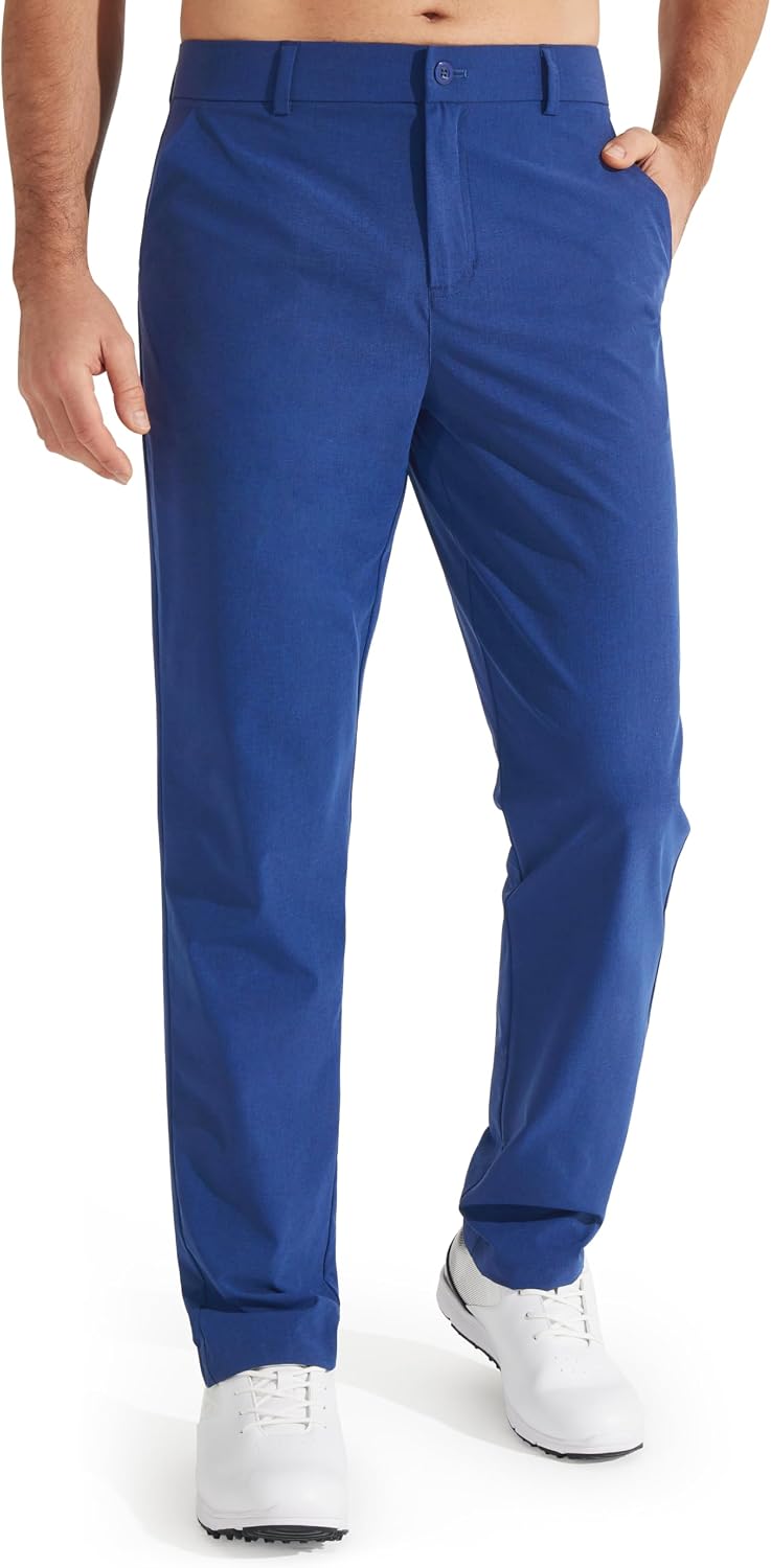 Pantalón de pierna recta Máximo para Hombre – Tejido flexible, Bolsillos prácticos y Tejido elástico