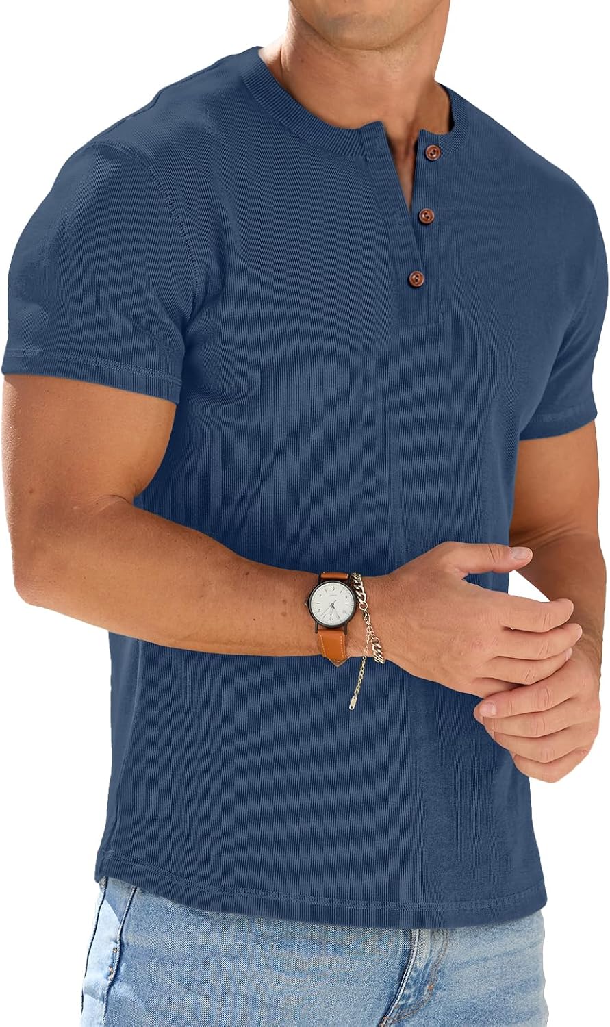 Camisa Pedro para Hombre – Manga corta, Corte sastre y Cálido