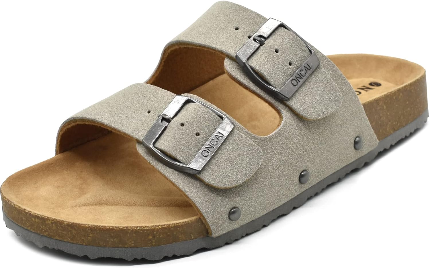 Willow Mules Corcho Mujer – Ante Suave, Hebilla Ajustable y Punta Abierta