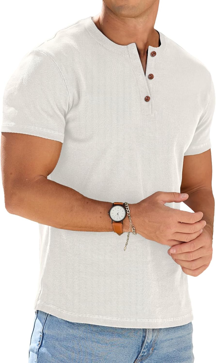 Camisa Pedro para Hombre – Manga corta, Corte sastre y Cálido