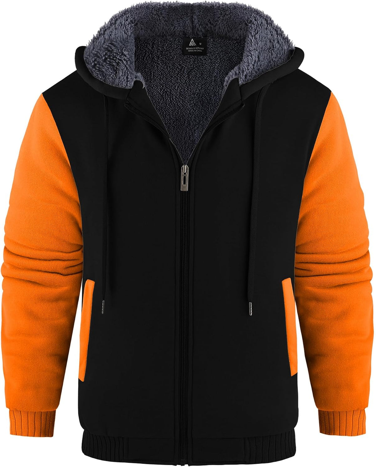 Sudadera con capucha Vicente para Hombre – Capucha, Cremallera completa y Bolsillos laterales