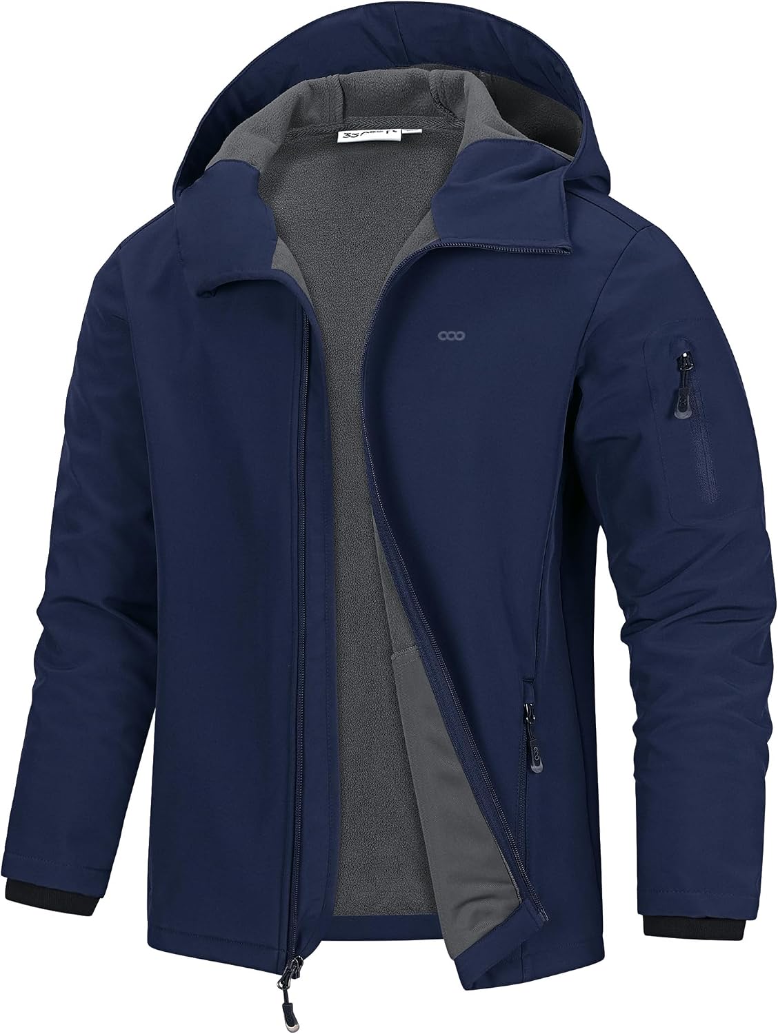 Chaqueta técnica Rafael para Hombre – Suave, Con capucha y Forro polar interior