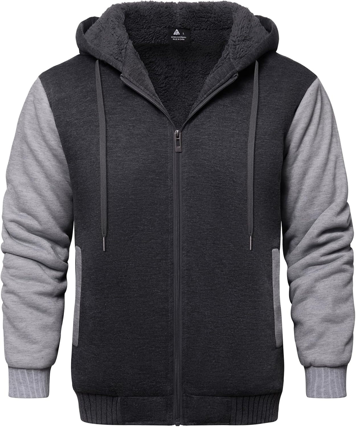 Sudadera con capucha Vicente para Hombre – Capucha, Cremallera completa y Bolsillos laterales