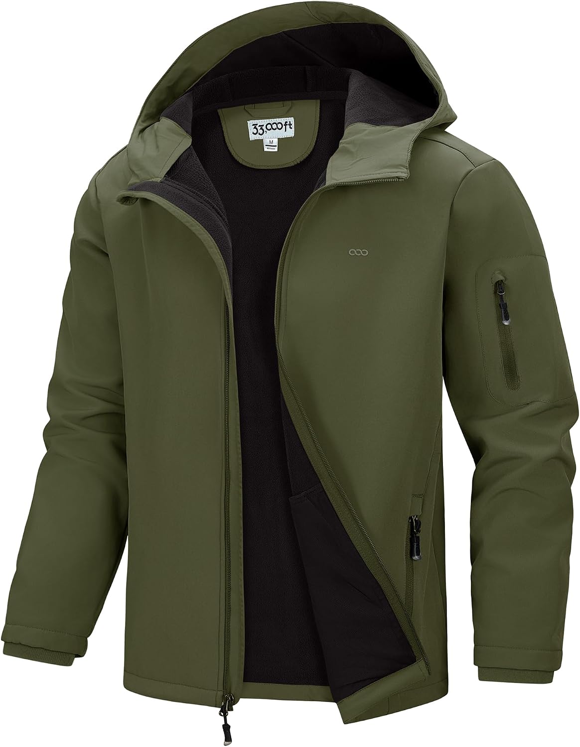 Chaqueta técnica Rafael para Hombre – Suave, Con capucha y Forro polar interior