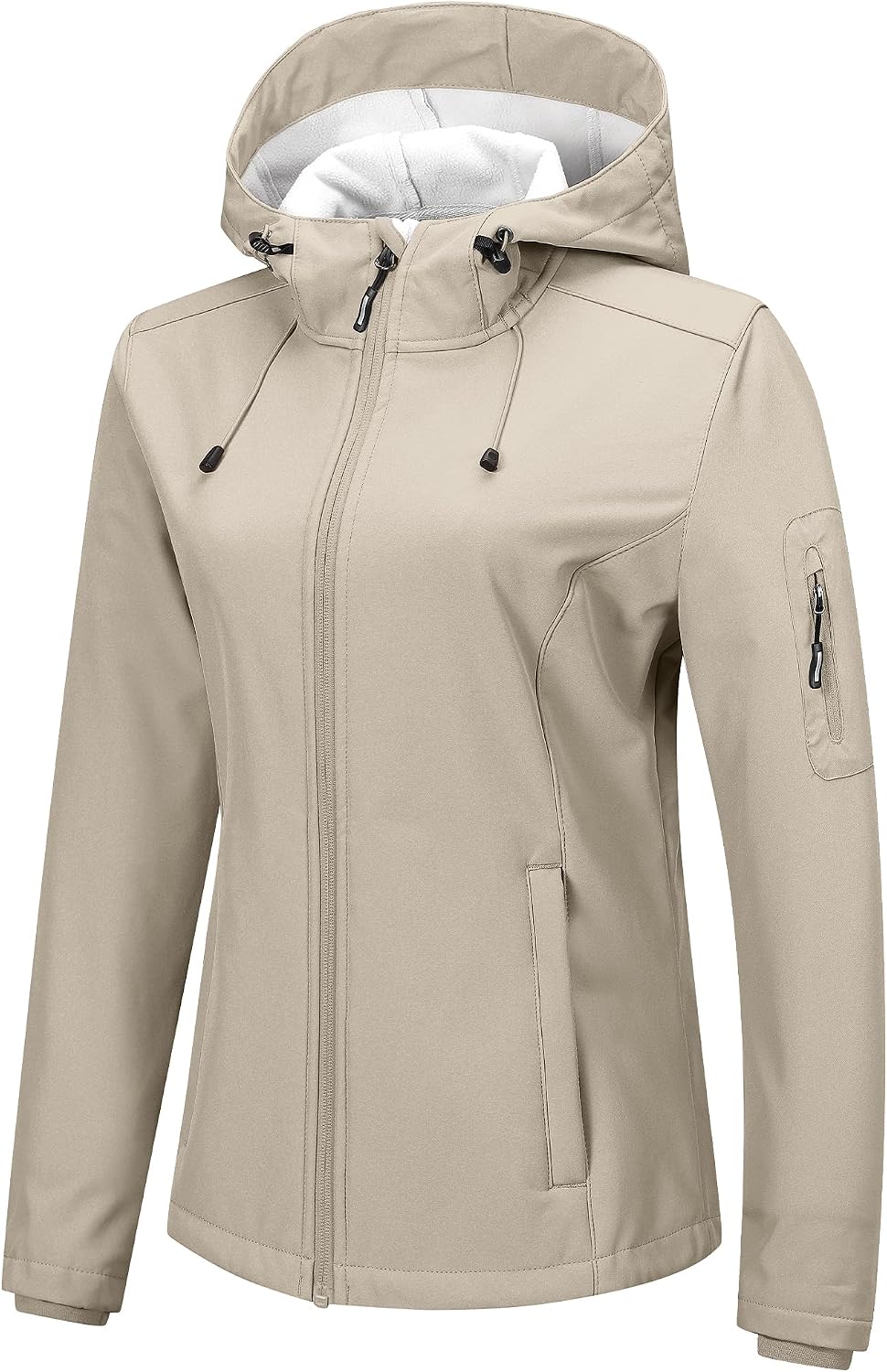 Chaqueta técnica Martina para Mujer – Suave, Forro polar interior y Con capucha