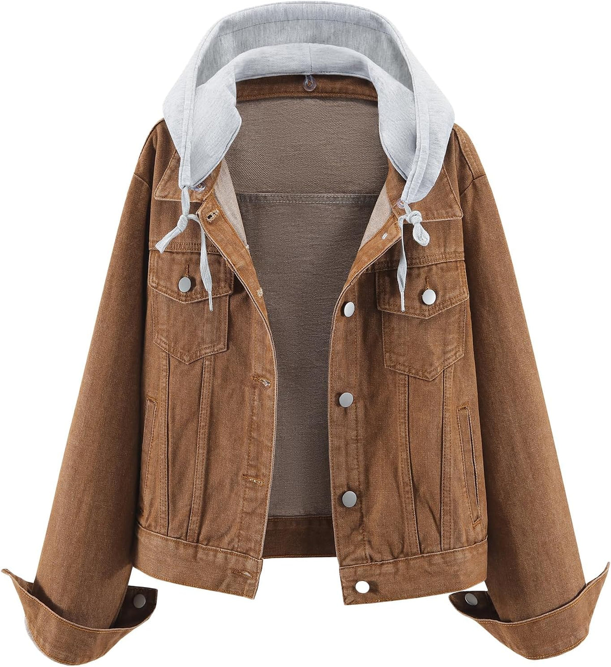 Chaqueta vaquera Aitana para Mujer – Con capucha, Bolsillos prácticos y Capucha con cordón