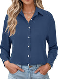 Camisa Diana para Mujer – Cierre de botones, Mangas largas y Corte sastre