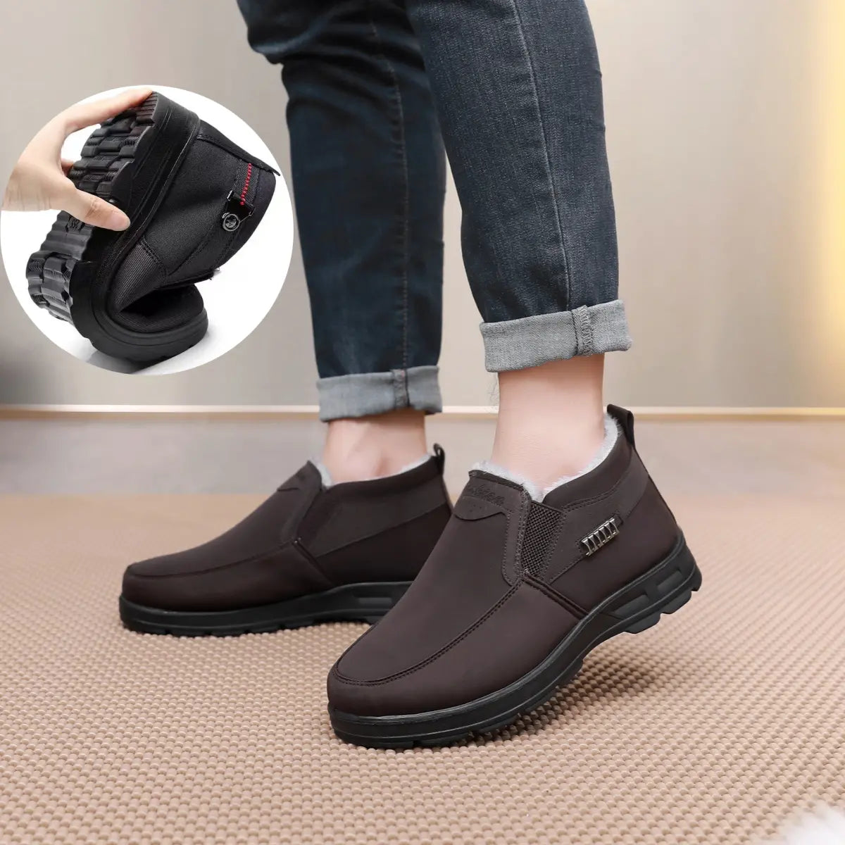 Zapatos Darío para Hombre – Cómodo, Afelpado y Cálido