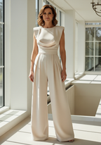 Mira Tuta Elegante da Donna – Jumpsuit a Gamba Dritta e Vita Alta Chic