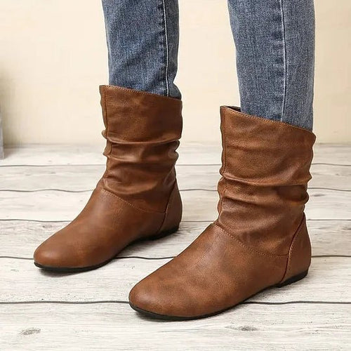Bottines en cuir Amara pour femme – Bottes élégantes antidérapantes premium chic