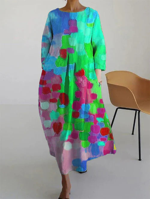 Vestido Elena – Corte cómodo, Cálido y Suave